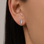 Sterling Silver Sardine Stud Earrings, thumbnail 6 of 11
