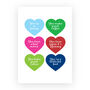 Personalised Heart Quotes Or Lyrics Print, thumbnail 4 of 7