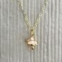 Mushroom 18ct Gold Plated Charm Necklace, thumbnail 1 of 5