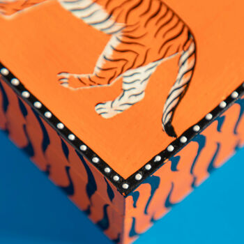 Tiger Hand Painted Box, 2 of 7