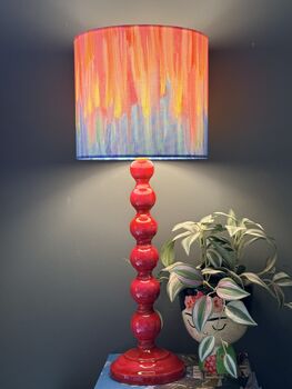 Chartreux Abstract Brushstrokes Lampshade, 8 of 8