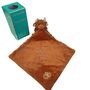 Personalised Embroidery Highland Cow Brown Toy Soother, thumbnail 4 of 12