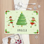Personalised Playful Elves Placemat, thumbnail 1 of 5