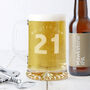 Personalised 21st Birthday Age And Name Beer Tankard, thumbnail 2 of 4