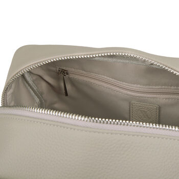 Personalised Leather Wash Bag, 8 of 11