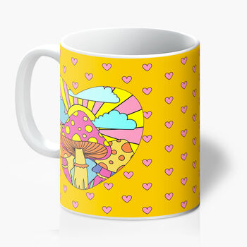 Love Shrooms Ceramic Mug. Valentines Gifts, Anniversary Gifts, 6 of 7