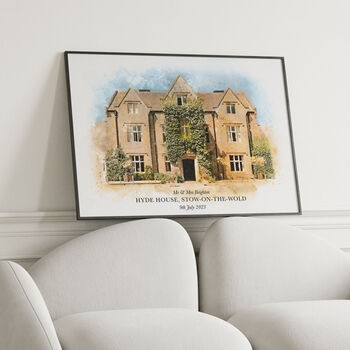 Personalised Watercolour Home Print, 3 of 10