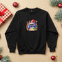Black 'Elf Mode Activated' Kids Christmas Sweatshirt, thumbnail 2 of 4