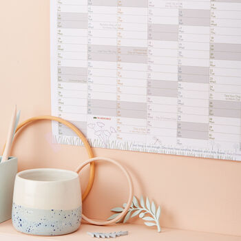 Botanical 2022 Wall Planner With Fun Dates, 2 of 4