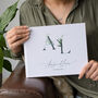 Personalised Wedding Guest Book With Decorated Initials, thumbnail 6 of 12