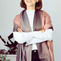 Ombre Metallic Constellations Embroidered Scarf, thumbnail 5 of 12