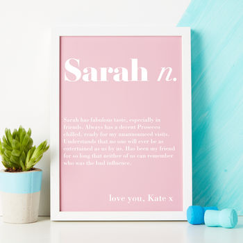 Personalised Name Dictionary Print, 2 of 4