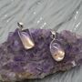 Ametrine Pendant: Sterling Silver, Purple Gemstone, thumbnail 6 of 6