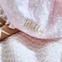 Personalised Ballerina Doll With Dark Curly Hair, thumbnail 3 of 5