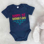 Multicoloured Happy 1st Fathers Day Kids Top / Babygrow, thumbnail 1 of 5