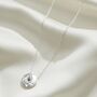 Moon Phase Necklace With Diamonds In Sterling Silver, thumbnail 12 of 12