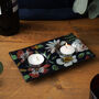 Twilight Bloom Glass Two X Tealight Holder In Gift Box, thumbnail 1 of 3