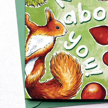 Nuts About You Woodland Anniversary Card, 2 of 5