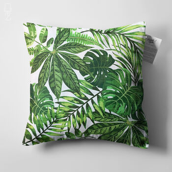 Cushion Cover With Multi Tropical Leaves, 5 of 7