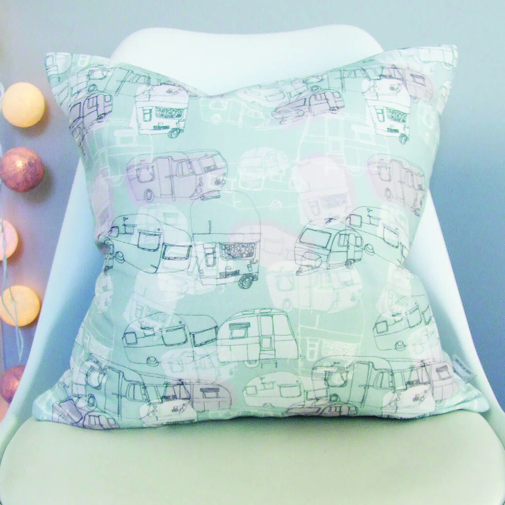 Caravan Cushion By Charlie Pie Designs