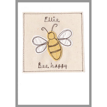 Personalised Bumble Bee Birthday Card For Her Or Him, 9 of 12