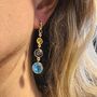 Multi Gemstone Earrings, thumbnail 2 of 4