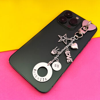 Personalised Birthday Tech Charm For Kindle, E Reader, Laptop And iPad, 5 of 8