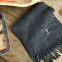 Personalised Mini Monogram Men's Winter Scarf, thumbnail 1 of 5