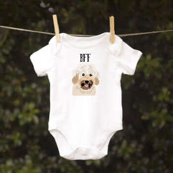 Best Friend Forever Personalised Dog Babygrow, 4 of 12