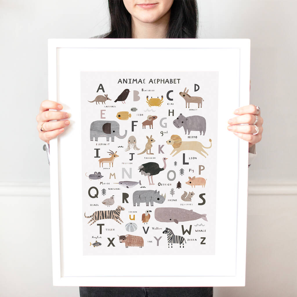 Personalised Animal Alphabet Print, 1 of 6