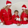 Women's Personalised Christmas Red Cotton Pyjamas, thumbnail 6 of 10