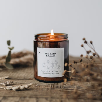 'She Said Yaaas!' Scented Soy Wax Candle, 9 of 9