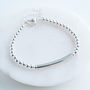 Personalised Silver Heart Clasp Bracelet, thumbnail 1 of 7