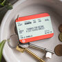 Personalised Train Ticket Keyring For Uncle, thumbnail 2 of 2