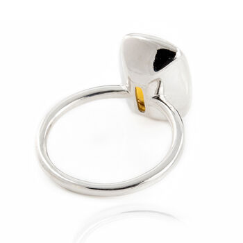 Desert Sunrise Quartz Ring In Sterling Silver, 4 of 5