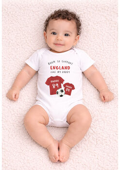 Personalised England Football Baby Outfit, 5 of 9