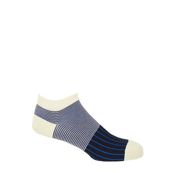 Multistripe And Oxford Stripe Men's Trainer Socks Bundle, 4 of 10