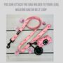 Pink Floral Dog Poo Bag Holder, thumbnail 4 of 5