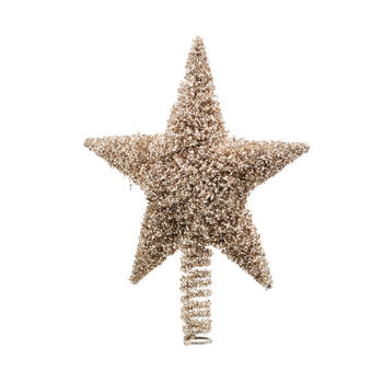 Star Tree Topper In Gold Glitter, 3 of 3