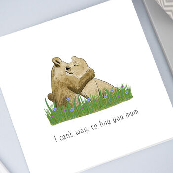 Lions Cuddling Card For Mum, 2 of 5