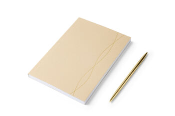 A5 Lined Notebook In Stone, Ruled Pages, 3 of 7