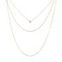 Multi Strand Gold Plated Heart Necklace, thumbnail 5 of 6