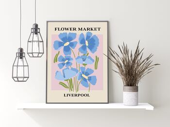Flower Market Liverpool Print, 4 of 5