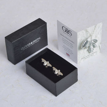 Bee Cufflinks, English Pewter And Silver Gifts For Men, 5 of 9