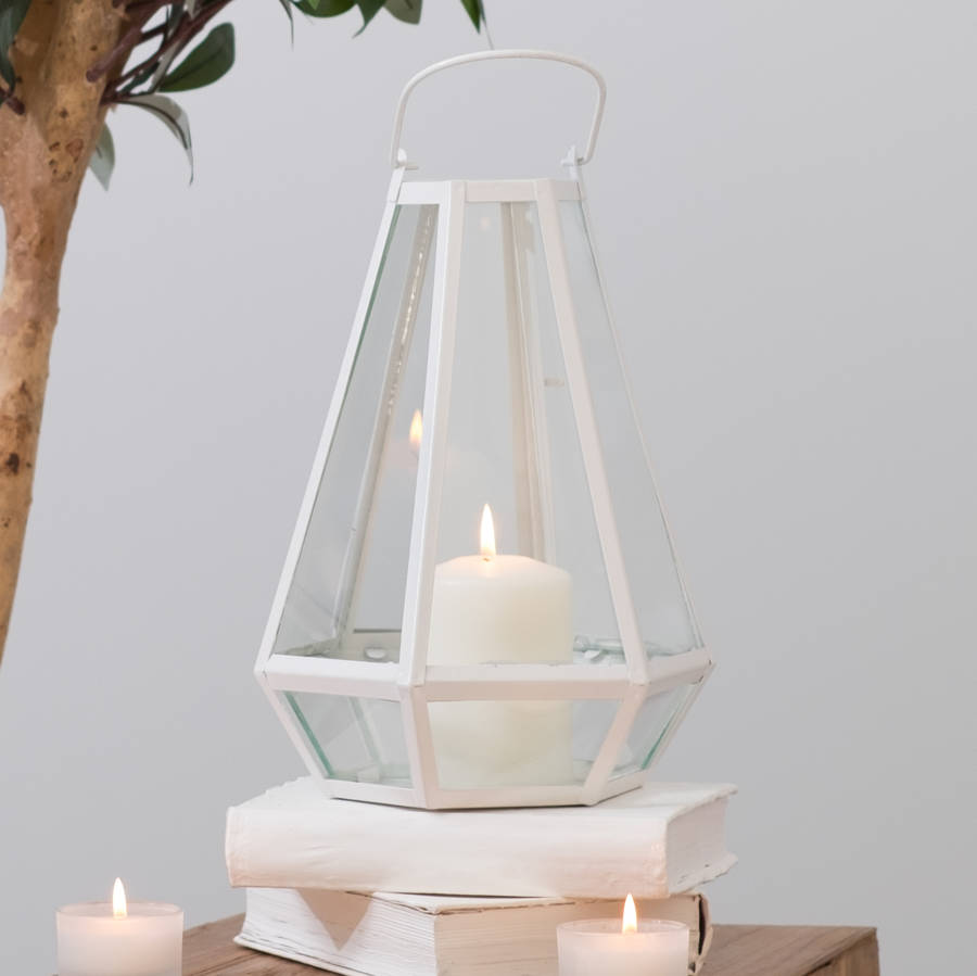 white candle lantern by za za homes