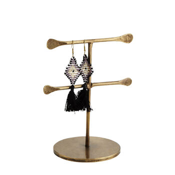 Hand Forged Antique Gold Jewellery Stand, 3 of 3