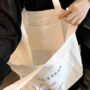 White Cotton Linen Lightweight Tote Bag Back To School, thumbnail 4 of 7