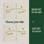 My Side And Your Side Set Of Bedroom Prints, thumbnail 2 of 11