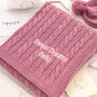 Personalised Baby Luxury Cable Blanket, thumbnail 5 of 12