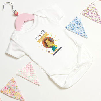 Personalised 'My Dad' Baby Grow For Fathers, 6 of 8